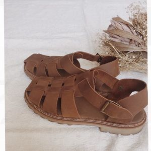 Italian Leather Basket Weave (Fisherman) Sandals